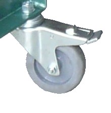 Stands can be fitted with none marking swivel and brake castors